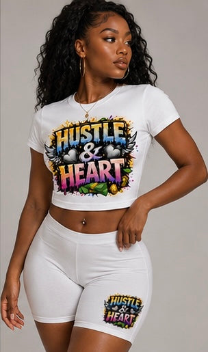 Hustle & Heart Biker Shorts