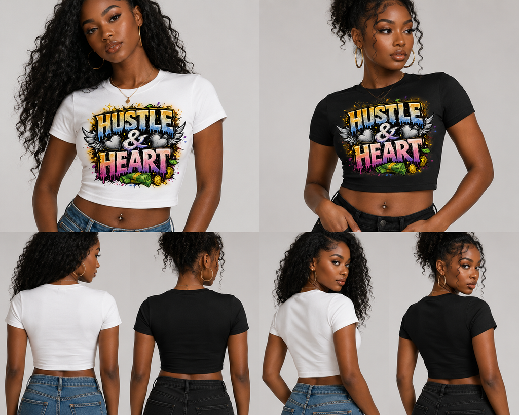 Hustle & Heart Women’s crop top